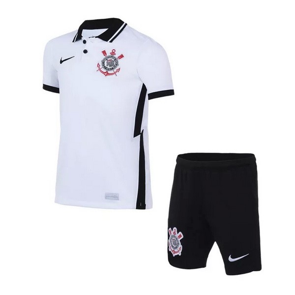 Camiseta Corinthians Paulista Primera equipo Niños 2020-21 Blanco